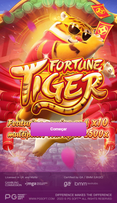 Fortune Tiger App start screen showing logo and features